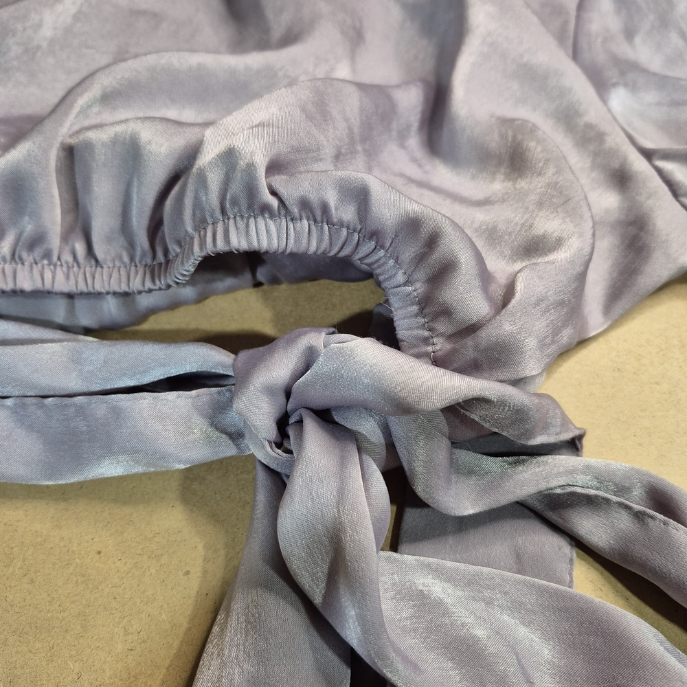 Zara Lavender Satin Blouse - Picture 8 of 8